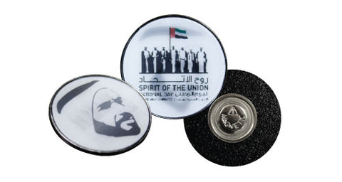 3D Lenticular National Day Badge with Sheikh Zayed Picture