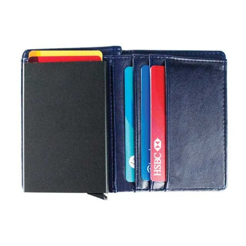 CHGL 772 Giftology BORO Premium Pu Cardholder Cum Wallet (Blue)