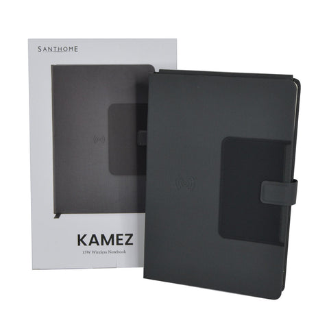 NBSN 5126 - KAMEZ - Santhome 15W Wireless Deluxe Notebook with Phone Stand