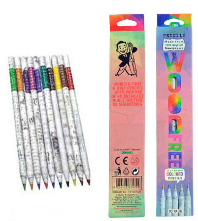 TREEWISE COLOR PENCILS 10 colors/ pack with sharpener