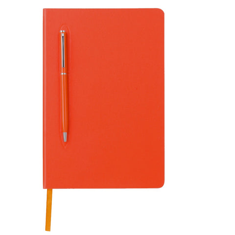 GSGL 301/306 CAMPINA - A5 Leatherette Hard Cover Notebook W/ Metal Pen
