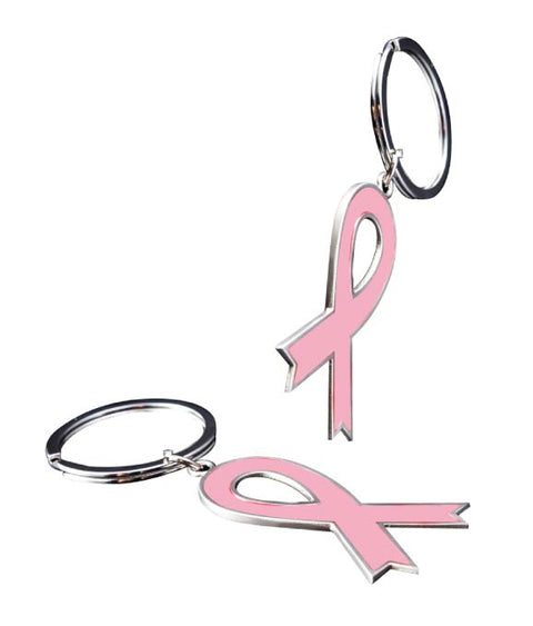 Breast Cancer Awareness Metal Keychain