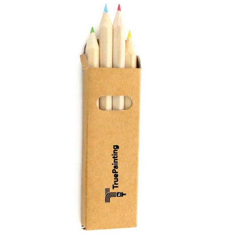 STMK 139 Box Of 4 Wooden Pencils With Hexagonal Body