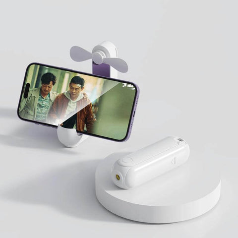 ITPB 1261 - ARCHIE - Giftology 5-in-1 Powerbank Fan with Torch, Phone Holder & Mirror