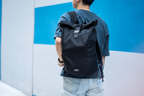 E3277 ONDA ROLL UP - Sleek Recycled Ocean Plastic Roll-Up Backpack