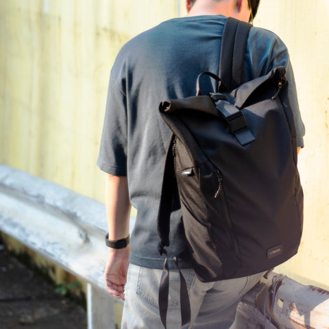 E3277 ONDA ROLL UP - Sleek Recycled Ocean Plastic Roll-Up Backpack