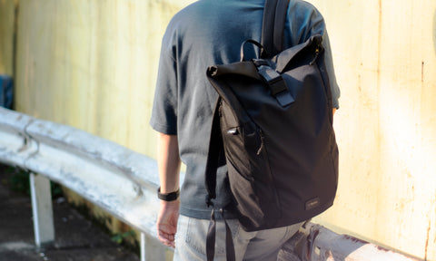 E3277 ONDA ROLL UP - Sleek Recycled Ocean Plastic Roll-Up Backpack