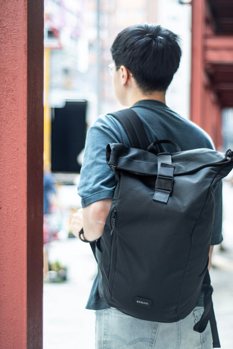 E3277 ONDA ROLL UP - Sleek Recycled Ocean Plastic Roll-Up Backpack