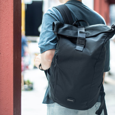 E3277 ONDA ROLL UP - Sleek Recycled Ocean Plastic Roll-Up Backpack