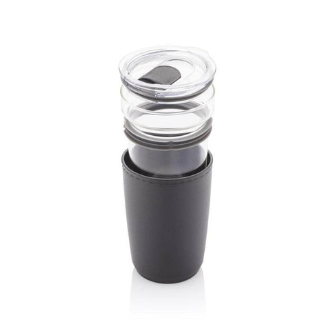 DWHL 3158/9 CERRA - Hans Larsen Premium Glass Tumbler with Recycled Protective Sleeve