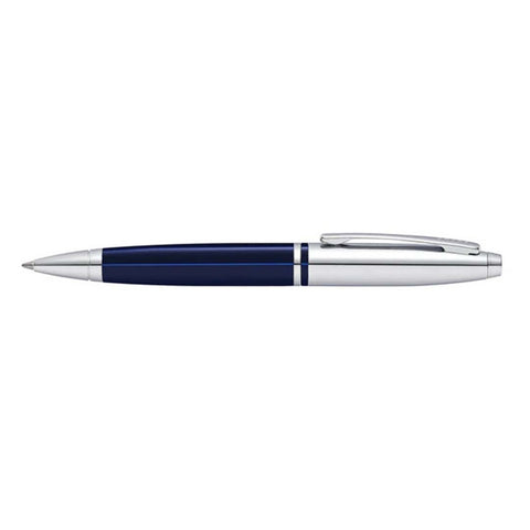 WICR 5295 Cross Calais™ Chrome/Blue Lacquer with Polished Chrome Appointments Ballpoint Pen