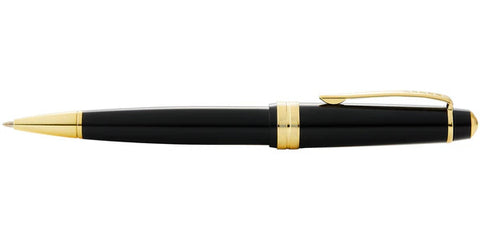 WICR 5284 Cross Bailey Light™ Polished Black Resin and Gold Tone Ballpoint Pen (Black Ink)