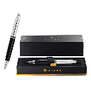 WICR 5292  Cross Calais™ Chrome/Black Lacquer with Polished Chrome Appointments Ballpoint Pen