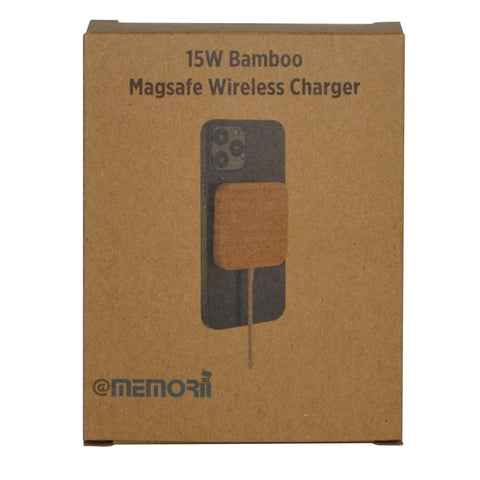 ITWC 156 DOMITZ - 15W Square Bamboo Magsafe Wireless Charger