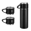 BFT-24-DS028 - Flask set (500ml) — Stainless steel flask with 3 cups