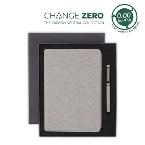 GSSN 9539/40/41 VARDIM - CHANGE ZERO Sustainable Gift Set with Refillable Notebook & Pen