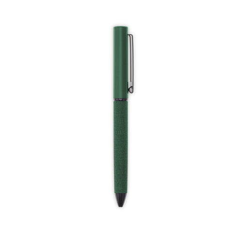 GSSN 9557 LENZEN - CHANGE ZERO Sustainable Gift Set with Refillable Notebook, Pen & USB Keychain - Green