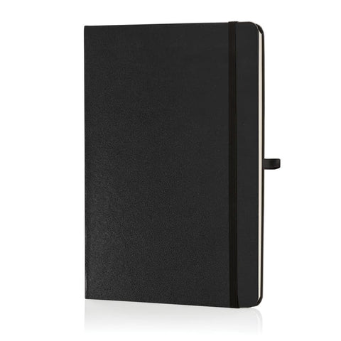 NBSN 101G  BUKH - SANTHOME A5 Hardcover Ruled Notebook Black Glossy