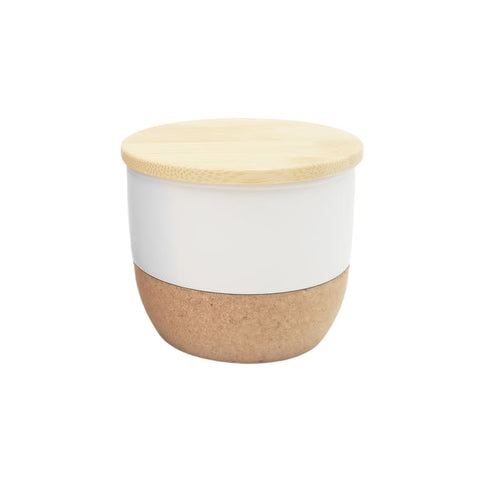 SCEN 9203/4 RAAHA - Arabic Oudh Scented Candle in Ceramic Holder with Bamboo Lid
