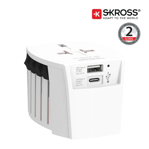 GSSK 9524 SKROSS - Gift Set of Powerbank, Audio Adapter & Travel Adapter