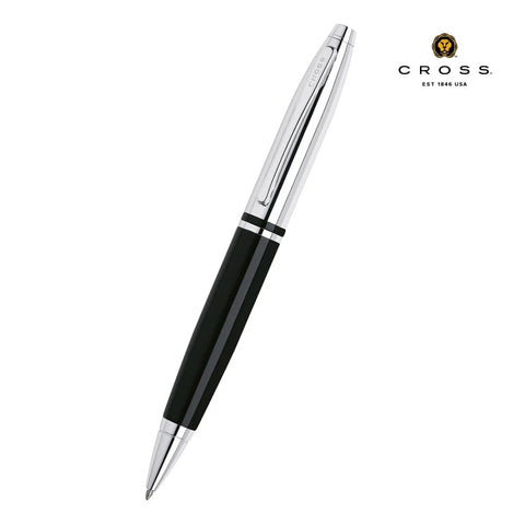 WICR 5292  Cross Calais™ Chrome/Black Lacquer with Polished Chrome Appointments Ballpoint Pen