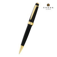 WICR 5284 Cross Bailey Light™ Polished Black Resin and Gold Tone Ballpoint Pen (Black Ink)