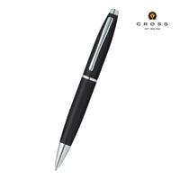 WICR 5303 Cross Calais™ Matte Black with Polished Chrome Appointments Ballpoint Pen (Blue Ink)