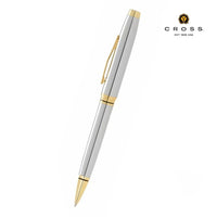 WICR 5304 Cross Coventry Polished Chrome with Gold Tone Appointments Ballpoint Pen (Blue Ink)