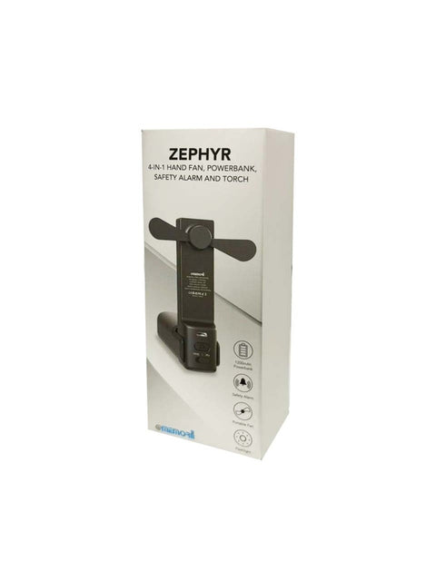 ITPB 1249/1250 - ZEPHYR - @memorii 4-in-1 Fan Powerbank, Safety Alarm & Torch