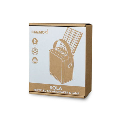 ITSP 1189 SOLA - @memorii RCS Recycled Solar Speaker & Lamp - Black