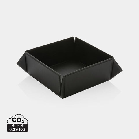 STSW 5261 Swiss Peak® RCS Recycled PU Foldable Magnetic Storage Tray - Black