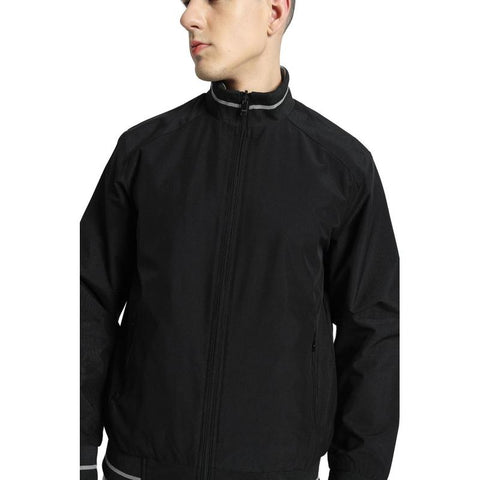 VARSITY - SANTHOME Men's Lightweight Reversible Bomber Jacket - Black/Grey