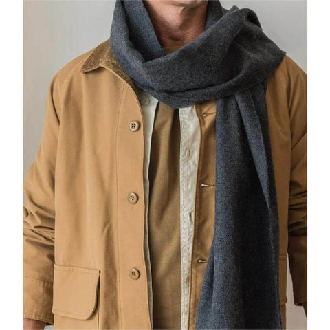 APSN 7124 - WELLINGTON - Santhome Premium Wool Herringbone Scarf in Gift Box