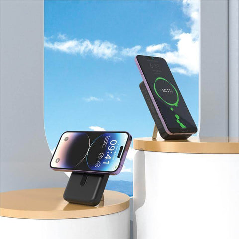 ITPB 1248 - SOLANO - @memorii 10000mAh Mag Wireless Powerbank with Inbuilt Cables