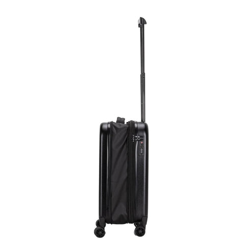 TBSN 2139 ROSTOCK - SANTHOME Foldable Cabin Trolley Bag - Black Matt Finish