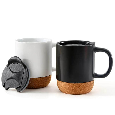 DWGL 3146/47 LUCCA - Giftology Ceramic Mug with Cork and Lid