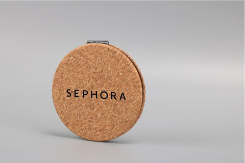 WNEN 9181 - CROSA - eco-neutral Cork Pocket Mirror