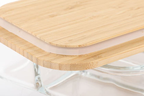 LBHL 6103 CORNETO - Hans Larsen Glass Lunch Box with Bamboo Cutlery
