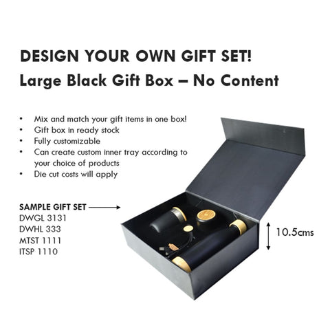 GSPB 9516 Gift Set Packaging with Magnet Closing (Large) - Black
