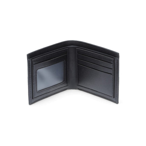 MWGL 9148 KEMI - Men's Compact Bifold PU Wallet - Black