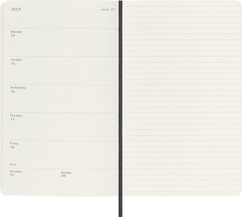 OWMOL 5269 Moleskine 2025 Weekly 12M Planner - Soft Cover - Large