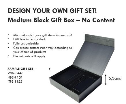 GSPB 9517 Gift Set Packaging with Magnet Closing (Medium) - Black