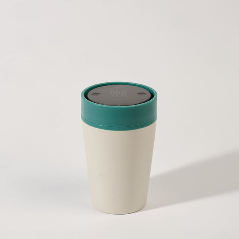 DWCC 3255N Circular Cup 8oz Chalk & Aquamarine Green