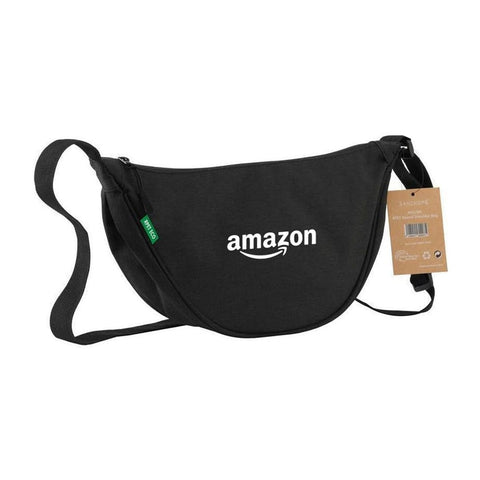 WBSN 2155 MOURA - GRS Recycled Half Moon Sling Bag - Black