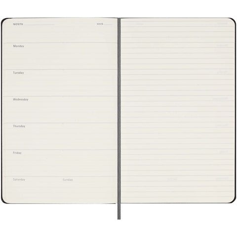 OWMOL 5384 Moleskine Undated 12 Month Weekly Planner - Hard Cover - Large