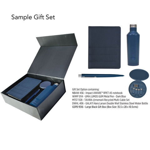 GSPB 9516 Gift Set Packaging with Magnet Closing (Large) - Black