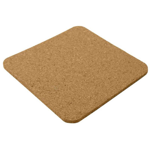CSEN 9175 TEREVI - eco-neutral set of 4 Cork Coasters with Cork Stand