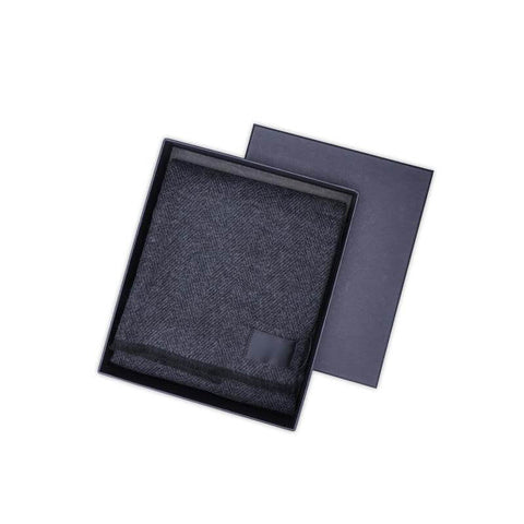 APSN 7124 - WELLINGTON - Santhome Premium Wool Herringbone Scarf in Gift Box