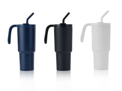 DWHL 3235 / 36 / 37 FORZA 360 - Hans Larsen Recycled Stainless Steel/PP Tumbler with 360 Branding