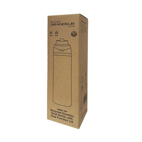 DWHL 3250/3251 - AERO SIP - Hans Larsen Recycled Stainless Steel Bottle with Dual Sip Lid